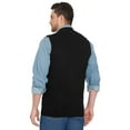 thumbnail image 3 of Turtle Bay New York Men's Soft Button Front Flat Knit Sweater Vest with front patch pockets, 3 of 5
