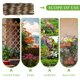 thumbnail image 2 of Valla de jardín, cercas, enredaderas, decoración para exteriores, enrejado de pino con flores artificiales, jardín escalable de madera, 2 of 6