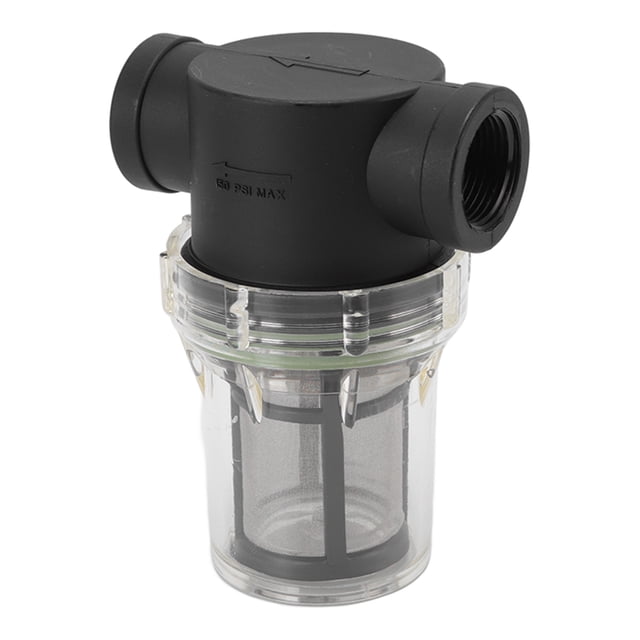 Filtro de manguera, prefiltro de riego de jardín para impurezas de sedimentos de plástico para lavadora de alta presión G3/4 100 mallas
