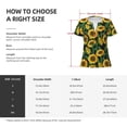 thumbnail image 5 of Naloa Sunflower 1 Print T-Shirts Short Sleeve V Neck Tees for Women Fashion Tops Trendy Lightweight Soft Casual Summer Outfits Clothes, 5 of 5