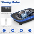 thumbnail image 5 of Spaco Home Workout Vibration Plate Exercise Machine, Remote Control, 10 Speed Intensities for Fitness, Blue, 5 of 7