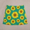 thumbnail image 4 of Sunflower Blossom Skirt Summer Yellow Flowers Print Harajuku Casual A-line Skirts Modern M, 4 of 7