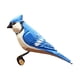 thumbnail image 1 of Estatuilla de Pájaro en Miniatura de Estilo Nórdico, Animal de Madera, Adorno Tallado en Madera Azul perfecl Talla de escultura, 1 of 8
