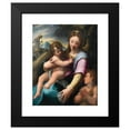 thumbnail image 2 of Girolamo Macchietti 12x14 Black Modern Framed Museum Art Print Titled - Madonna and Child with the Infant Saint John the Baptist, 2 of 5