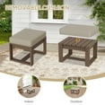 thumbnail image 6 of COOS BAY Outdoor Patio Ottoman, 2PCS Patio Real Wood Ottoman with Soft Cushion for&nbsp;Backyard, Balcony, Garden,Beige, 6 of 9