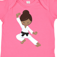 thumbnail image 4 of Inktastic African American Girl, Black Belt, Karate Pose Girls Baby Bodysuit, 4 of 5
