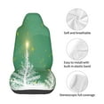 thumbnail image 5 of Balery Christmas Green Pattern Car Seat Cover - Soft & Breathable Front Premium Covers with Non-Slip Protector Fits Most Automotive, Vans, SUVs, Trucks - 1 Unit, 5 of 5