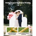 thumbnail image 4 of KFFKFF Arch Backdrop Stand, Set of 3, 6/5/4 ft, Stable Structure, Easy Assembly, Gold Metal Arch Backdrop Stand with Cover, 4 of 9
