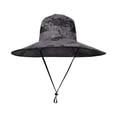 thumbnail image 4 of WMNTST Mens Bucket Hats Wide Brim Hat Adjustable String Fishing Mesh Mountaineering Sun Hat, 4 of 5