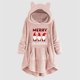 thumbnail image 2 of Trajes Navideños Para Mujer Abrigo de Felpa de Invierno Impresión Informal Orejas de Gato Top de Manga Larga Con Capucha Odeerbi ODB203386, 2 of 4