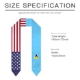 thumbnail image 5 of Saint Lucia & USA United States Flag Shawl Sash Stole Graduation Shawls Wraps Scraf For International Study, 5 of 5