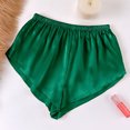 thumbnail image 2 of Miluxas 2025 Clearance! Women's Silk Stain Pajama Shorts Clearance Pj Bottoms Sleep Shorts Soft Lounge Shorts, 2 of 3