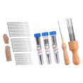thumbnail image 1 of bukeyi Wool Felting Needle Tools Wool Felting Tool Kit With 3 Sizes Felting Needles And 1/8 Needle Wooden Handle For Needle, 1 of 5