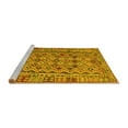 thumbnail image 2 of Ahgly Company Machine Washable Indoor Rectangle Abstract Yellow Contemporary Area Rugs, 2' x 4', 2 of 4
