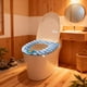 thumbnail image 4 of Herunwer Bathroom Soft Thicker Warmer Stretchable Washable Cloth Toilet Seat Cover Pads, 4 of 6