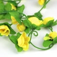 thumbnail image 4 of Safeglitz Hanging Rose Vine Garland – Artificial Flowers for Wedding Arches, Gardens & Background DecorSimulation small rose vine 42 heads fake flower vine yellow, 4 of 8