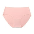 thumbnail image 1 of KOERIM Women Soft Seamless Panties Underwear Scalloped Trim Bikini Panty Breathable Hipster Stretch Underpants, 1 of 6