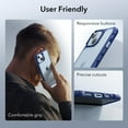 thumbnail image 4 of ESR for iPhone 13 Case/iPhone 14 Case, Military-Grade Protection, Shockproof Air-Guard Corners, Yellowing-Resistant Acrylic Back, Phone Case for iPhone 14/iPhone 13, Air Armor Case, Clear Blue, 4 of 7