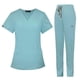 thumbnail image 1 of Uniforme de Enfermería Jinwen Scrub Set Top Jogger Pants Azul Claro M, 1 of 4
