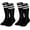 Black, variant on Kids Soccer Socks, 2 Pairs Long Football Socks Knee High Athletic Socks for 7-12 Youth Boys & Girls