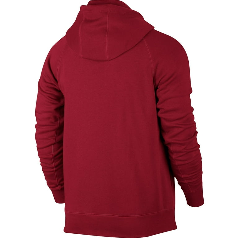 Jordan Air Jordan Flight Fleece Full Zip Basketball Hoodie 4XL Red Black
