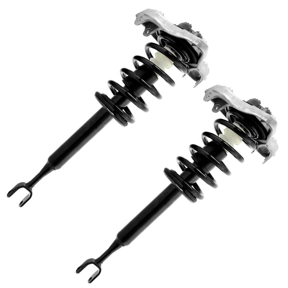 Detroit Axle - Front Struts for 2002-2008 Audi A4 Quattro,  2003 2004 2005 2006 2007, Complete Struts with Coil Spring Assembly Replacement
