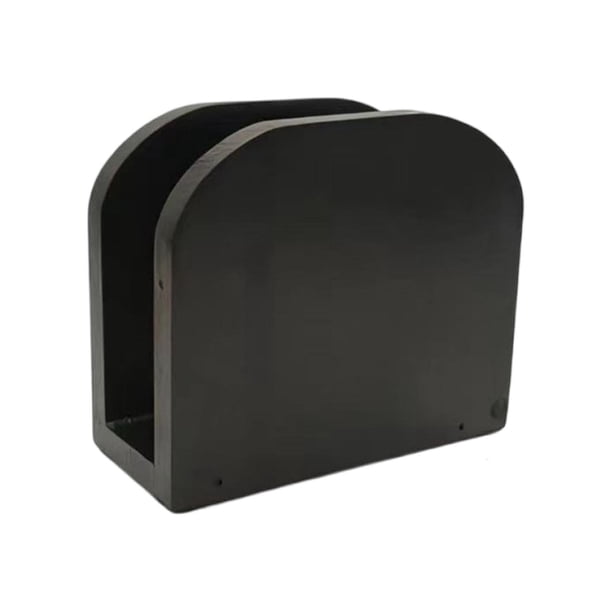 Servilletero de madera para mesa, dispensador de pañuelos de papel independiente para restaurante Color madera de nogal
