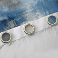 thumbnail image 4 of Homewish Blue Abstract Plaid Blackout Curtains Set of 2 (52x84 Each),Geometric Art Curtain, 4 of 6