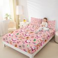 thumbnail image 4 of Manfei Christmas Santa Claus Bed Sheets,Kawaii Xmas Reindeer King Sheets,Happy New Yaer Sheet Set For Girls Boys,Microfiber Bedroom Decor,4pcs, 4 of 7