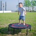 thumbnail image 2 of Trampoline Rebounder for Adults and Kids, 40 Inch Foldable Mini Fitness Rebounder Trampoline with Safety Pad for Indoor Garden Workout Cardio Training Max Load 300LBS, 2 of 7