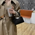 thumbnail image 4 of Totalizadores Femeninos Bolso Moda Alligator Chain Totes Ladies Shoulder Purse de mensajero de cuero sólido, 4 of 5
