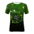 thumbnail image 4 of QIPOPIQ T-Shirts à Manches Courtes pour Femmes à Col Rond T-Shirts de la Saint-Patrick Hauts T-Shirt Shamrock T-Shirt Vert Tunique T-Shirts de la Saint-Patrick Imprimés T-Shirts à Col Rond pour Dames T-Shirts de Fête T-Shirts Graphiques Aubaines, 4 of 4