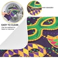 thumbnail image 4 of GZHJMY Stylish Vintage Floral Mardi Gras Carnival Absorbent Dish Drying Mat, 16 x 18 Inches Microfiber Kitchen Countertop Table Protector Multi-purpose Counter Rack Sink Drainer Pad, 4 of 6