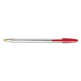 thumbnail image 3 of Cristal Xtra Smooth Ballpoint Pen, Stick, Medium 1 Mm, Red Ink, Clear Barrel, Dozen | Bundle of 5 Dozen, 3 of 6