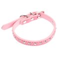 thumbnail image 1 of Collier de Sécurité Réglable en Forme de Fleur Décoratif en Strass pour Chien Chat Chiot Taille P Rose 1 Ensemble, 1 of 8