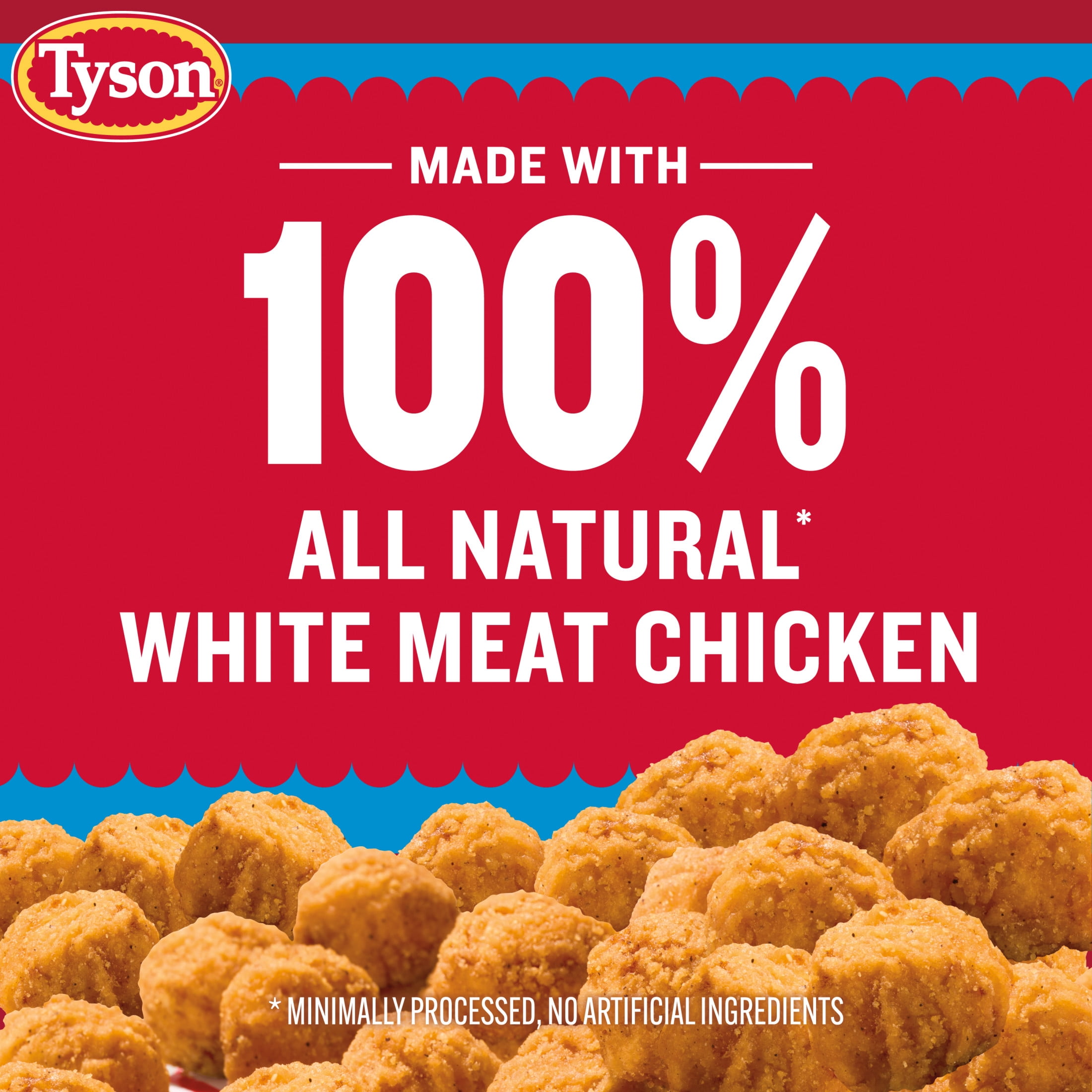 Tyson Popcorn Chicken, 25 oz (Frozen, Fully Cooked)