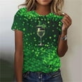 thumbnail image 2 of Fewfanhot Womens Blouses St Patricks Day Shirt Women Funny Saint Patricks Day Shirts Cute Shamrock Tshirt Graphic Tee Tops, 2 of 6