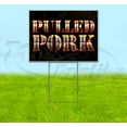 thumbnail image 1 of Pulled Pork (18" x 24") Yard Sign, Includes Metal Step Stake, 1 of 6