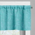 thumbnail image 3 of Ambesonne Abstract Valance Pack of 2, Creative Swirl Ornament, 42"X18", Pale Blue Shamrock Green, 3 of 5