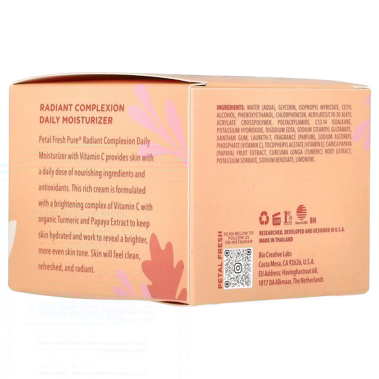 thumbnail image 4 of Petal Fresh Pure, Radiant Complexion Daily Moisturizer, Papaya Turmeric, 4 fl oz (118 ml), 4 of 7