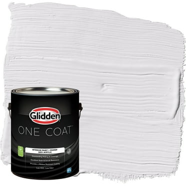 Glidden One Coat Interior Paint and Primer, Orchid Blossom / Purple, Gallon, Eggshell
