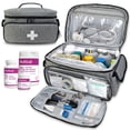 thumbnail image 4 of Bolsa de almacenamiento de medicamentos pequeña, organizador de primeros auxilios familiar, kit médico, bolsa médica (sin incluir medicamentos), 1 unidad JM, 4 of 5