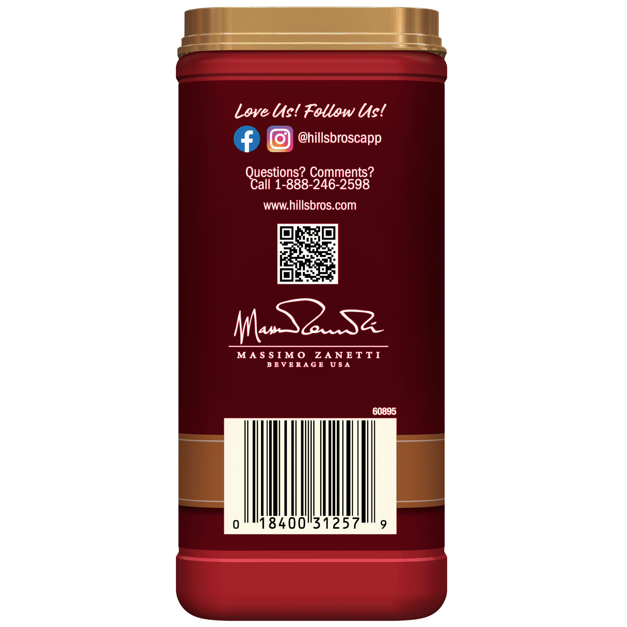 (4 pack) Hills Bros. English Toffee Cappuccino Instant Coffee Mix, 16 Ounce Canister