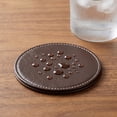 thumbnail image 4 of Leather Coasters for Drinks(6 Pack), Handmade Durable Drink Coasters Set with Holder for Tabletop Protection, Luxurious Home Décor and Housewarming Gift, 4 of 7