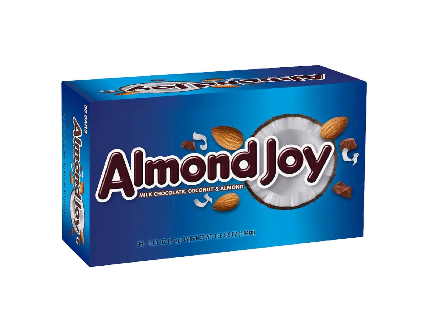 Almond Joy Candy Bar, 1.6 oz, 36count 1PK