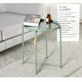 thumbnail image 5 of GOTGELIF Tray Metal End Table, Round Folding Tables for Balcony Bedroom Bedside, 5 of 5