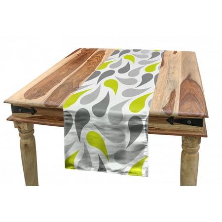 

Geometric Table Runner Abstract Paisley Design Middle Inspired Retro Ornate Dining Room Kitchen Rectangular Runner 3 Sizes by Ambesonne