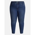 thumbnail image 5 of Terra & Sky Women's Plus Signature High Rise Skinny Jeans, 30" Inseam, Sizes 16W-26W, 5 of 5