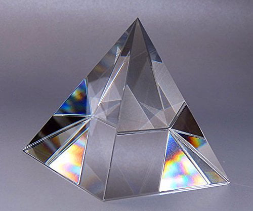 Amlong Crystal Clear Pyramid 2.75 inch High with Gift Box 