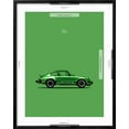 thumbnail image 5 of Art.com Porsche 911 Carrera Green Art Print by Mark Rogan, Black Frame Wall Art, 23" x 29", 5 of 5